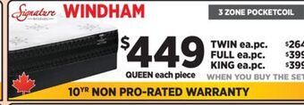 Surplus Furniture Windham queen mattress set offer