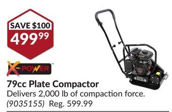 Princess Auto 79cc plate compactor offer