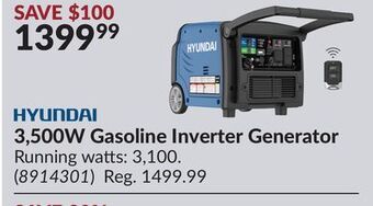 Princess Auto 3, 500w gasoline inverter generator offer