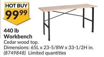 Princess Auto Workbench offer