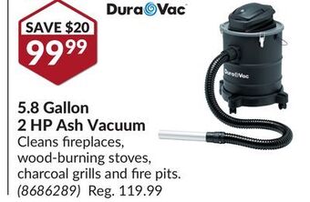 Princess Auto 2 hp ash vacuum offer
