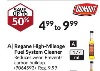 Princess Auto Regane high-mileage fuel system cleaner offer