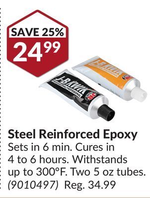 Princess Auto Steel reinforced epoxy sets offer