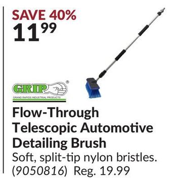 Princess Auto Flow-through telescopic automotive detailing brush offer