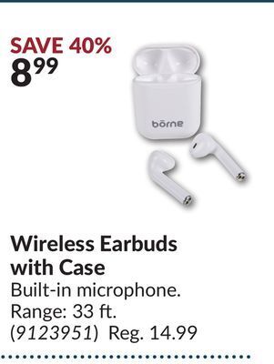 Princess Auto Wireless earbuds with case offer