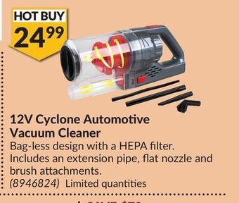 Princess Auto 12v cyclone automotive vacuum cleaner offer