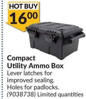 Princess Auto Compact utility ammo box offer