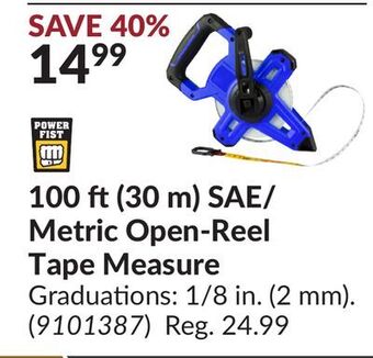 Princess Auto Sae/metric open-reel tape measure offer