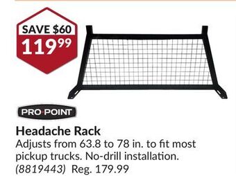 Princess Auto Headache rack offer