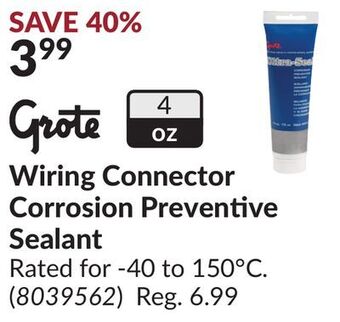 Princess Auto Wiring connector corrosion preventive sealant offer