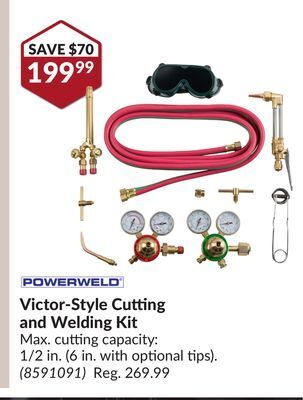Princess Auto Victor-style cutting and welding kit offer