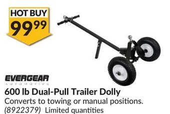 Princess Auto 600 lb dual-pull trailer dolly offer