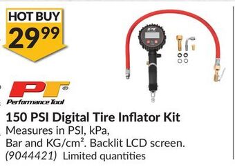 Princess Auto 150 psi digital tire inflator kit offer
