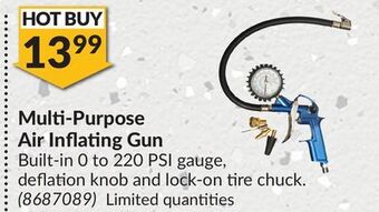 Princess Auto Multi-purpose air inflating gun offer