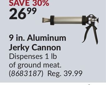 Princess Auto 9 in. aluminum jerky cannon offer