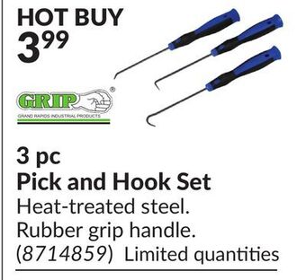 Princess Auto Grand rapids industrial products 3 pc pick and hook set offer