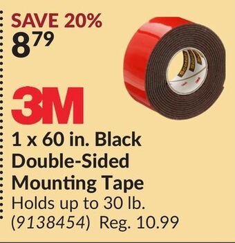 Princess Auto 1 x 60 in. black double-sided mounting tape offer
