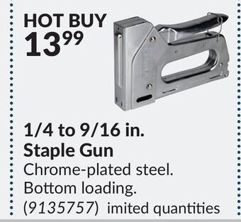 Princess Auto 1/4 to 9/16 in. staple gun offer