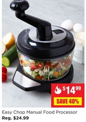 Kitchen Stuff Plus Easy chop manual food processor offer