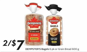 Sobeys DEMPSTER'S Bagels or Grain Bread offer