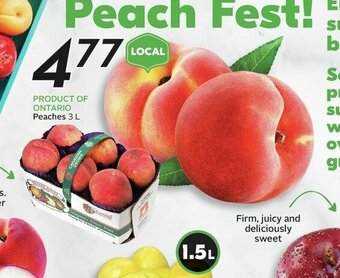 Sobeys Peaches 3 L offer