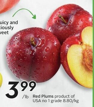 Sobeys Red Plums offer