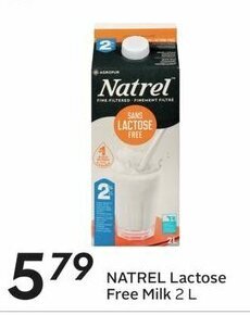 Sobeys NATREL Lactose Free Milk 2 L offer