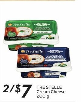 Sobeys TRE STELLE Cream Cheese 200 g offer