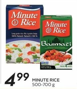 Sobeys MINUTE RICE 500 - 700 g offer