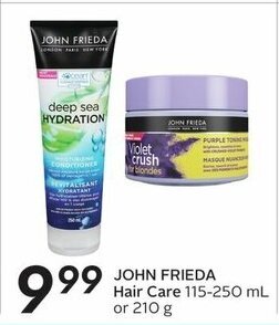 Sobeys JOHN FRIEDA Hair Care 115-250 mL or 210 g offer