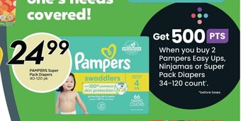 Sobeys PAMPERS Super Pack Diapers 40 - 120 pk offer