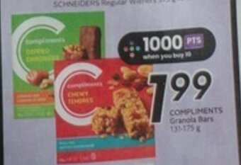 Sobeys COMPLIMENTS Granola Bars offer