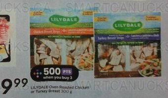 Sobeys LILYDALE Oven Roasted Chicken or Turkey Breast 300 g offer