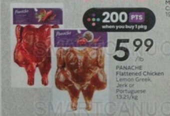 Sobeys PANACHE Flattened Chicken Lemon Greek, Jerk or Portuguese offer