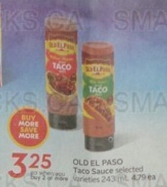 Sobeys OLD EL PASO Taco Sauce 243 mL. offer