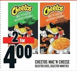 Metro CHEETOS MAC'N CHEESE offer