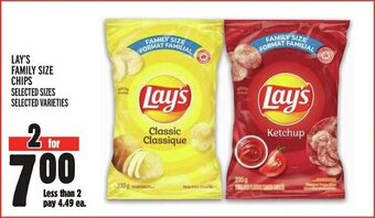 Metro LAY'S FAMILY SIZE CHIPS offer