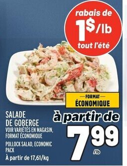 Metro SALADE DE GOBERGE offer