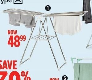 Canadian Tire Stainless-Steel Gullwing Drying Rack offer
