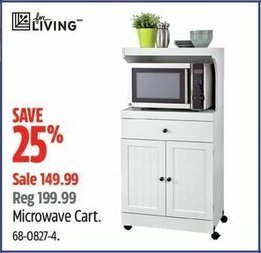 Canadian Tire Microwave Cart offer