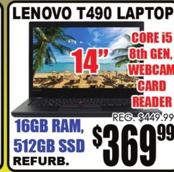 TechSource T490 laptop offer