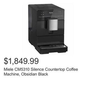 Costco Miele cm5310 silence countertop coffee machine, obsidian black offer