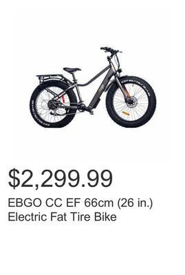 Costco Ebgo cc ef 66cm (26 in.) electric fat tire bike offer