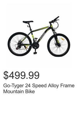 Costco Go-tyger 24 speed alloy frame mountain bike offer