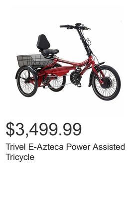 Costco Trivel e-azteca power assisted tricycle offer