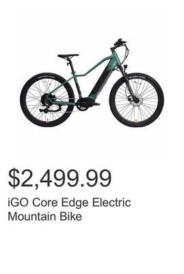 Costco Igo core edge electric mountain bike offer