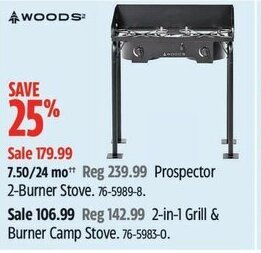 Canadian Tire Prospector 2-Burner Stove offer