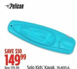 Canadian Tire Pelican Solo Kids' Kayak. 79-8013-6. offer