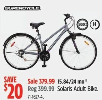 Canadian Tire SUPERCYCLE Solaris Adult Bike. offer