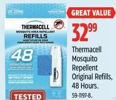 Canadian Tire Thermacell Mosquito Repellent Original Refills,48 Hours offer